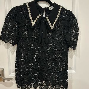 Beautiful self portrait lace top size 4